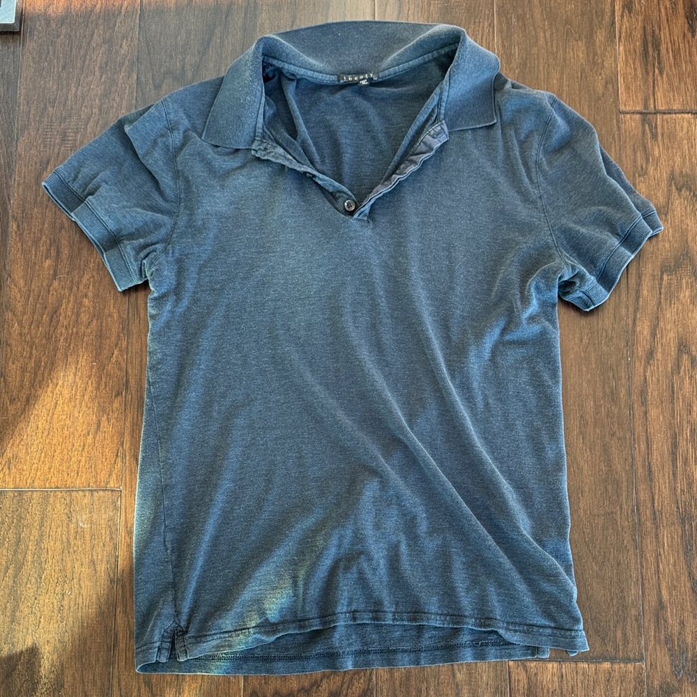Theory Men's Polo Shirt in Dark Blue